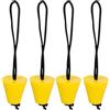 Generico Tappi Kayak - Con Cordino 4 Pezzi Universale 4 Cm Di Diametro,Tappi Di Scarico Per Ombrinali, Fori Di Drenaggio | Adatto a Principianti e Canoisti Esperti, Navigazione, Ormeggio e Attività Acquatiche