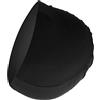 Omquot Cuffia da nuoto resistente in poliestere altamente elastico, per uomini e donne, mantiene i capelli asciutti, cuffia da nuoto, 20 x 12 cm (nera)