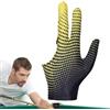 Generic Guanti Da Biliardo - Cue Sport A Tre Dita Da Infilare, Patch Di Palmo In Pelle Microfibra, Tessuto Posteriore In Maglia Aderente, Aiuta A Costruzione Ponte Liscio | Indossare Per La Pratica Del Torneo