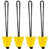 Kawiithn Tappi Kayak per Fori,4 Pezzi 3,99 Cm Universale con Cordino Incluso | Tappi di Arresto per Kayak | Adatto a Principianti e Canoisti Esperti, Navigazione, Ormeggio e attività Acquatiche