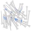 QUILSTM La Confezione di Tee da Golf con stabilità migliorata Contiene 30 Accessori da Golf Resistenti e indistruttibili. I Tee per Giocatori impegnati, Bianco e Blu, 83 cm