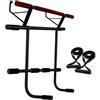OcioDual sBarra per Trazioni con Stazione Dip e Cinghie di Sospensione, Barra per Trazioni da Porta Maniglie Elastiche e Antiscivolo in Schiuma, Pull Up Bar Door, Dips