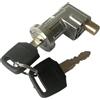 AsrMyjcx Serratura Universale Batteria Blocco Interruttore Chiave Metallo Antifurto Pratico Applicabile per Bicicletta Elettrica Cortile Garage