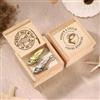 BFBZYME Gancio Esca Personalizzato A Forma Di Pesce Con Scatola Di Legno Regalo For Papà, Esche Da Pesca Personalizzate Con Incisione In Oro E Argento For Uomo Marito Nonno, Regalo Pescatore