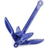 Zerodis Ancora per Barca, Ancora Pieghevole in Lega di Alluminio, Marina Portatile a 4 Denti 18 X 16 Cm per Barca a Vela Kayak Canoa Jet Ski e Uso della Pesca di Piccole Moto d'Acqua