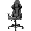 DRIFT GAMING DR90 - Sedia gaming ergonomica con poggiatesta e supporto lombare, schienale reclinabile a 135°, braccioli 2D regolabili, tessuto traspirante, base in nylon e pistone a gas, Grigio-Nero