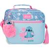 Disney Joumma Disney Stitch Hearts Borsa Adattabile con Tracolla Blu 23x20x9 cm Poliestere