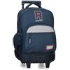 Reebok Queens Mochila Compact 2 Ruedas Marino 32x43x21 cm Poliestere 28,9L di Joumma Bags