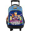 CYPBRANDS -Stumble Guys, Zaino scolastico, Zaino, Adattabile al carrello, Materiale scolastico, Backpack, Prodotto Ufficiale