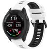 MELEJIA Cinturino in Silicone Compatibile con Garmin Vivoactive 5/Vivoactive 3/Venu Sq 2/Venu 2 Plus/Forerunner 165/Forerunner 245, 20mm Ricambio Cinturino, Regolabile Sportiva Cinturini-Bianco