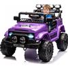 GarveeTech Auto elettrica per bambini da 12 V con telecomando - 3 velocità, musica, luci a LED, clacson, senza fili, ruote larghe, ammortizzante, veicolo elettrico per bambini dai 3 anni in su, viola