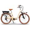 EMG - City bike vintage Shirley 250W, ruota da 26', freni V-brake a /p, cambio Shimano RS-36, batteria ultra slim 10Ah