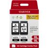 STAROVER Cartucce d'inchiostro PG 540 XL Nero Compatibili con Canon PG-540 Nero PG540XL PG 540 XL per Canon Pixma MG3600 MG3650 MG3650s MG4250 TS5150 TS5100 TS5151 MX475 MX535 MX395 (2 Nero)
