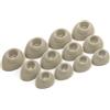 Okuli 16 x Gommini Auricolari in Silicone Ricambio per Jabra Elite 10 Auricolari Cuffie in Bianco