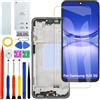 HLYGZX OLED - Display LCD per Samsung Galaxy A26 5G, originale A266B A266B/DS A266E, kit di riparazione (nero con cornice)