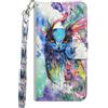 Sunrive Cover compatibile con Redmi Note 15 5G, Custodia con supporto di stand e in Pelle artificiale per carte di credito Portafoglio Flip Chiusura Magnetica Protettiva(gufo)