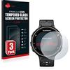 savvies Vetro Temperato per Garmin Forerunner 230 | 3 Pezzi Chiara Protezione Schermo Made in Germany Glass Durezza 9H Anti-Graffio