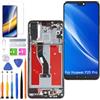 HLYGZX Display di ricambio per schermo LCD Huawei P20 Pro TFT, CLT-L29C Display Touch Digitizer Assembly Kit parti di riparazione (nero con cornice, con impronte digitali)