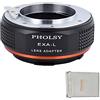 PHOLSY Adattatore per Lente Compatibile con Obiettivo Exakta (Non Topcon) Mount su Leica L Mount Corpo Fotocamera Compatibile con Leica SL2, SL2-S, CL, TL2, Lumix S5, S1, BS1H, SIGMA fp, fp L