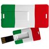 My Custom Style Pen Drive USB 3x6x0,03cm#Bandiera Italia#32Gb