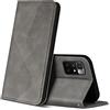 ZONNAVI Cover per Xiaomi Redmi 10, Flip Custodia Pelle PU con [Slot Cart] [Supporto Stand] [Magnetica], Cover a Libro Portafoglio per Xiaomi Redmi 10 (Grigio)