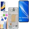 HLYGZX Display per Samsung Galaxy A35 A356E A356E/DS A356B TFT LCD Schermo di Ricambio Kit di Riparazione (Blu con Telaio, Senza Impronta Digitale)