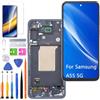 HLYGZX Display Schermo per Samsung A55 5G A556B A556V A556E TFT Nero con Cornice