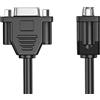 Generic Cavo di prolunga VGA da femmina a femmina, 30 cm, per proiettori, monitor PC, cavo VGA ad alta trasparenza