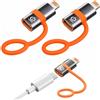 LAIVIYA 36W Adattatore USB C a Lightning,2pcs 36W Ricarica Rapida PD, 480Mbps Trasmissione Dati con Anti-Lost Loop Supporto per Ricarica/Trasferimento Dati per Apple Earpods/iPhone 14/13/12/11