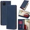 Vauki Cover per Samsung Galaxy A12/M12/A12 Nacho con 1 Vetro Temperato Custodia in Pelle PU Slot Schede Flip TPU Silicone Case Supporto Stand Magnetica Antiurto Caso per Samsung A12 Nacho 6.5, Blu