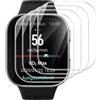 MGUEIAO 4 Pezzi Vetro Temperato Compatibile con Amazfit Bip Max, HD Pellicola Protettiva, Anti-Graffio Protezione Film