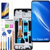 HLYGZX Display Schermo per Oppo A40 CPH2669 CPH3669 Nero con Cornice | con kit di riparazione,IPS LCD，HD Display，Sostituire lo schermo