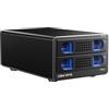cenmate Alloggiamento Dischi Rigidi, Case 2 Bay Alluminio 10Gbps con Ventola per HDD/SSD SATA 2,5/3,5, Cavo USB A/C 3.2 con Sostituzione a Caldo, Alloggiamento HDD Senza Attrezzi, DAS (senza RAID/NAS)