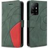 KKEIKO Cover Compatibile con Oppo A94 5G / Oppo A95 5G / Oppo F19 PRO Plus, Antiurto Custodia in PU Pelle, Magnetico Protettiva Cover a Libro per Oppo A94 5G / Oppo A95 5G / Oppo F19 PRO Plus, Verde