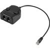 Rcniso Crystal Headphone Training Box Splitter Volume Regolabile per Call Center e Monitoraggio