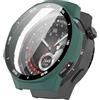 KNOXS Cover Compatibile con Huawei Watch GT 5 Pro 46mm con Protezioni per Schermo, Rigida PC Bumper Anti-Graffio Case HD&Sottile Pellicola Protettiva (Verde)