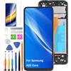HLYGZX Display di ricambio per schermo LCD Samsung Galaxy A03 Core, A032F A032F/DS A032M, display LCD Touch Digitizer Assembly Kit parti di riparazione (nero con cornice)