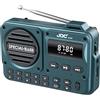 Fiorky Radio FM digitale portatile con display a LED Registratore radio digitale BT 5.4 Altoparlante radio per regali di viaggio per anziani anziani
