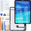 HLYGZX Display Schermo per iPad Pro 11 2020 2nd A2068 A2230 A2228 A2231 Nero | con kit di riparazione，IPS LCD，Display HD，Sostituire lo schermo
