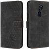OKZone Cover per Oppo A5 2020/A9 2020/A11/A11X, Custodia a Libro in Pelle Protettiva Folio Portafoglio con Chiusura Magnetica e Slot per Carte Wallet Case Flip Antiurto Cover (Nero)