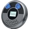 Okeeyseda Lettore CD Portatile Bluetooth Lettore CD Ricaricabile con Doppi Altoparlanti e Cuffie Lettore CD Lettore Mp3 Grigio