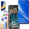 HLYGZX Display di Ricambio per Xiaomi Black Shark 4 LCD Schermo TFT, per Xiaomi Black Shark 4 Pro Display Schermo Touch Digitizer Assembly Kit di Riparazione (Nero con Telaio)