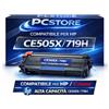 PcStore CE505X 05X Toner Compatibile HP Canon 719H Nero per LaserJet P2035 P2035n P2055 P2055d P2055dn P2055x Alta Resa con Chip