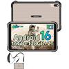 Ulefone RugKing Pad Pro Tablet Rugged Android 16 con Tracolla, 8.68 Pollici, 16GB RAM + 128GB ROM/2TB Tablet PC Robust 7100mAh, 16MP Camera, Tablet con Dual SIM 4G + eSIM/NFC/GPS/OTG/Face ID/Gemini AI