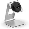 SMYAOSI Supporto Compatto per Xiaomi Redmi Watch 4/Xiaomi Band 8 Pro, compatibile con la modalità Nightstand, kickstand con slot integrato per Cavi per Redmi Watch 4/Xiaomi Band 8 Pro (Argento)