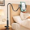 Kefotic Supporto per tablet a collo d'oca lungo per letto, funziona con custodia spessa, supporto per eReader compatibile con tutti i Kindle Paperwhite Colorsoft Scrible, braccio flessibile da