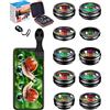 APEXEL Kit lenti universali clip-on 5 in 1 per fotocamera Apexel Deluxe, obiettivo fisheye 198° + obiettivo grandangolare 0,63X e obiettivo macro 15X, obiettivo per telescopio 2X + lente CPL per iPhone
