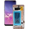 Gugxiom Schermo LCD di ricambio per Galaxy S10 Plus SM-G975F/DS SM-G975U G975W G975A, schermo touch screen da 6,4 pollici, kit di montaggio con cornice e impronte digitali (oro)