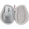 Khanka Custodia per Logitech MX Master 4/Master 3S/Master 3 Mouse Wireless,Borsa Rigida da Viaggio con Maniglia per il Trasporto,Solo Custodia (Grigio)