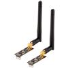 Sun3Drucker 2Pcs NRF24L01+PA+LNA 2.4G 1100m Wireless Transceiver RF Communication Module with Antenna for Arduino